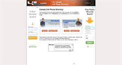 Desktop Screenshot of 411cellphonescanada.com
